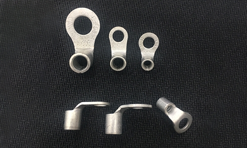 Non Insulated Ring Terminals, (Solderless Terminals) 90° Angled, Standard Type