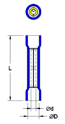 PVC Insulated Butt Splice-Copper Plate