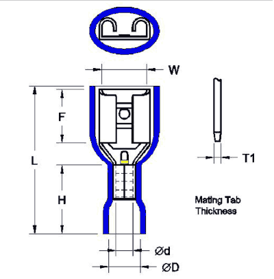 PVC Fully Insulated Female Lug