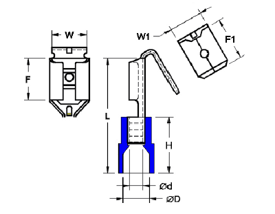 Nylon Insulated Piggy Back Disconnect