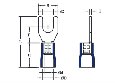 PVC Insulated Fork Terminals(Easy Entry)(New Patened)