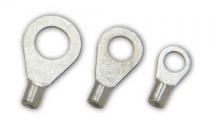 Easy entry PVC insulate ring terminals, M10 stud size, 12-10AWG-SGE  TERMINALS & WIRING ACCESSORIES INC.